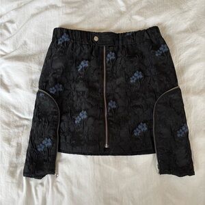 MUKZIN Floral Jacquard Mini Skirt
